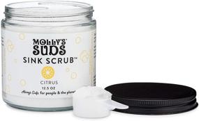 img 2 attached to 🍊 Molly's Suds Sink and All Purpose SCRUB - Effective Stain Remover, Grease Fighter, Gime Scrubber, Scratch Buffing Solution - Earth Friendly Ingredients - 2 Pack, Refreshing Citrus Scent