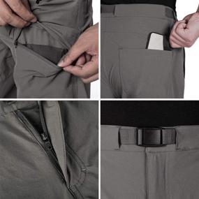 img 1 attached to Premium FREE SOLDIER Men's Outdoor Cargo Hiking Pants: Lightweight, Waterproof & Quick Dry Tactical Pants with Belt- Nylon Spandex Fabric