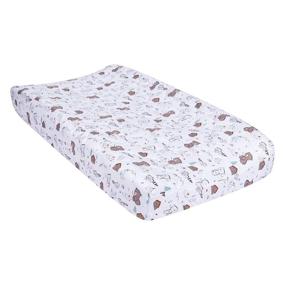 img 2 attached to 🐻 Trend Lab Quilted Jersey Changing Pad Cover: Fishing Bears Edition