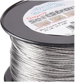 img 1 attached to 🔗 Wire & Cable Specialties Super Softstrand, Vinyl Coated Stranded Stainless Steel Wrapping: Size 4, 850 ft (259.1 m) Picture Wire