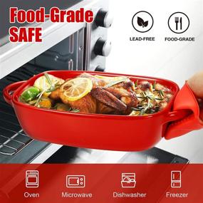 img 4 attached to Bakeware Casserole Cleaning Silicone Anti Hot