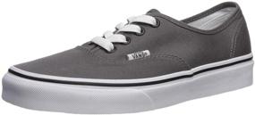 img 4 attached to Black Canvas Skate Shoes for Men - Vans Authentic