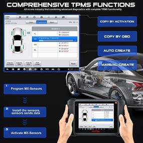 img 2 attached to 2021 Новейший Autel MaxiSys MS906TS: Диагностический сканер с двусторонним управлением и полными услугами по TPMS, расширенная версия MP808TS, диагностика всех систем и 31 сервис, кодирование ECU, прокачка ABS