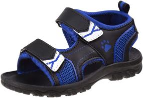 img 4 attached to Rugged Bear Boys Sandals Toddler Boys' Shoes