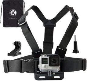 img 4 attached to 📷 CamKix Adjustable Chest Mount Harness Compatible with GoPro Hero 8 Black, 7, 6, 5, Session, Hero 4, DJI Osmo Action – Fully Adjustable Chest Strap