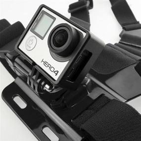 img 1 attached to 📷 CamKix Adjustable Chest Mount Harness Compatible with GoPro Hero 8 Black, 7, 6, 5, Session, Hero 4, DJI Osmo Action – Fully Adjustable Chest Strap