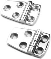 🔐 premium quality mizugiwa shortside offset hinges - marine heavy duty 316 stainless steel - 1-1/2&#34; x 2-1/4&#34; pair логотип