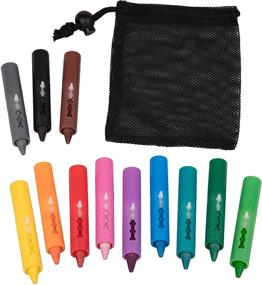img 3 attached to 🛁 Bath Crayons Super Set - 12 Vibrant Draw in The Tub Colors with Bathtub Mesh Bag: Create Artistic Fun for Kids