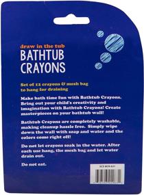 img 1 attached to 🛁 Bath Crayons Super Set - 12 Vibrant Draw in The Tub Colors with Bathtub Mesh Bag: Create Artistic Fun for Kids