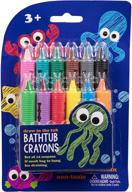 🛁 bath crayons super set - 12 vibrant draw in the tub colors with bathtub mesh bag: create artistic fun for kids logo