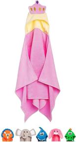 img 4 attached to 👶 TheCroco Premium Hooded Towel for Kids: Softest 100% Cotton, Highly Absorbent & Thick, Extra Large Size