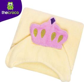 img 3 attached to 👶 TheCroco Premium Hooded Towel for Kids: Softest 100% Cotton, Highly Absorbent & Thick, Extra Large Size