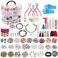 complete jewelry making kit with beads, charms, 📿 and tools - perfect for adults, beginners, and teens! logo