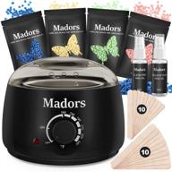 🧼 waxing kit wax warmer for women: madors wax pot machine for effortless hair removal - body, legs, eyebrows, armpits, bikini, brazilian wax kit with hot wax beads logo