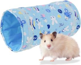 img 2 attached to 2-Pack Sparkfire Guinea Pig Tunnels and Tubes - Small Pet Play Tunnel Toys - Hideout Tunnel for Hedgehog, Hamster, Mice, Rats, Gerbil Rat, Squirrel