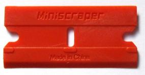 img 2 attached to 🔪 Double Edged Plastic Razor Scraper Blades - 1 Pack