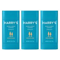 🌲 harry's redwood deodorant & antiperspirant - powerful odor & sweat control for men (pack of 3) logo