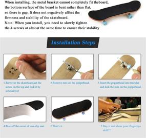 img 1 attached to 🛹 HAPTIME Pro Skateboard Fingerboard Fingerskateboard