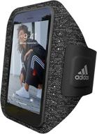 adidas sport armband - large universal running armband for smartphones (black) logo