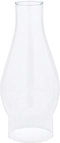 img 4 attached to 🔥 Ohlectric OL-39179 Transparent Glass Lamp Chimney - Hand Blown Replacement for Vintage Oil Lamps - Prevent Flame Snuffing - Curvy Design (1 Pack)