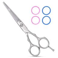 💇 professional equinox barber & salon styling series hair cutting scissors/shears - 6.0" detachable finger rest stainless steel - superior performance and comfort logo