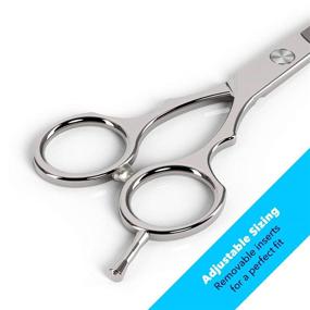 img 2 attached to 💇 Professional Equinox Barber & Salon Styling Series Hair Cutting Scissors/Shears - 6.0" Detachable Finger Rest Stainless Steel - Superior Performance and Comfort