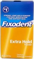 💪 улучшенное крепление: пудра для клеевых протезов - fixodent - 2,70 унций (2 упаковки) логотип