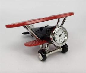 img 1 attached to Sanis Enterprises Black Bi Plane Clock
