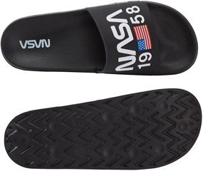 img 1 attached to Experience Out-of-this-World Comfort with the IFARADAY Slides Sandal NASA Black