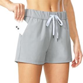 img 4 attached to 🩳 Cakulo Women's Lounge Sweat Knit Shorts - Yoga, Active Workout, Running, Comfy Sleep & Pajama Shorts with Convenient Pockets