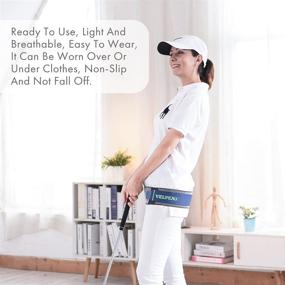 img 1 attached to 🔵 VELPEAU Sacroiliac Belt - Si Belt Support for Lower Back, Si Joint, Pelvic, Hip and Sciatic Pain, Maternity Pregnancy Support Trochanter Belt- Adjustable, Anti-Slip & Pilling-Resistant (Blue, Unisex) - Improve Lower Back Support and Pain Relief for Men and Women