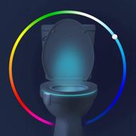 aomofun led toilet night light - 16 color changing nightlight with motion sensor - funny bathroom gadget for men - ideal fathers day gift - novelty stocking stuffers логотип