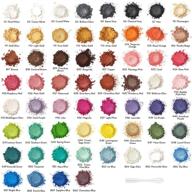 🎨 arteza mica powder set - 60 vibrant colors, 0.18 oz each - art supplies ideal for epoxy resin projects logo