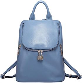 img 4 attached to BOYATU Leather Backpack Elegant Rucksack