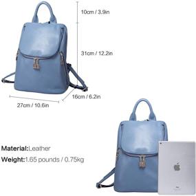 img 3 attached to BOYATU Leather Backpack Elegant Rucksack