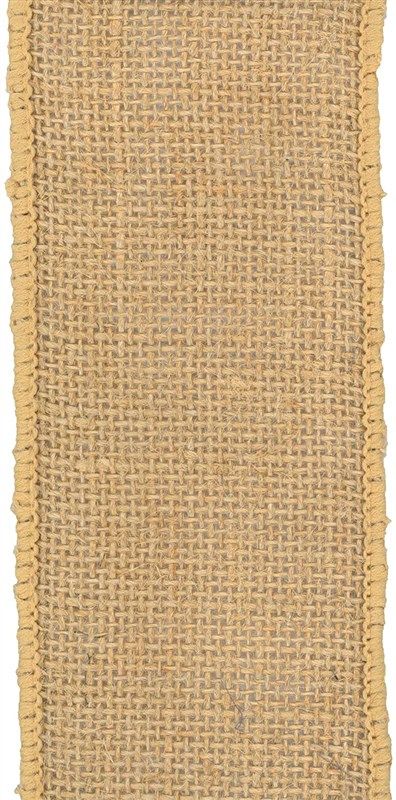 Offray Wired Edge Burlap Craft Ribbon, 2-1/2-Inch Wide by 25-Yard Spool, Natural