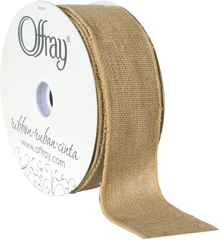 Offray 2.75 x 9' Natural Ribbon - Each