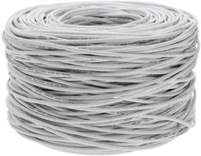 img 2 attached to Satmaximum CAT6 1000Ft UTP White Ethernet Solid Cable 550Mhz LAN Cable 23AWG RJ45 Network Wire Bulk (White)