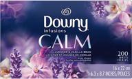 🧺 200 count downy infusions dryer sheets laundry fabric softener with calm lavender & vanilla bean scent logo