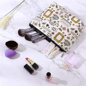 img 3 attached to 👜 Brital Friends Makeup Bag: Authentic Friends TV Show Merchandise for Friends Fans - Friends Theme Toiletry Cosmetic Bag