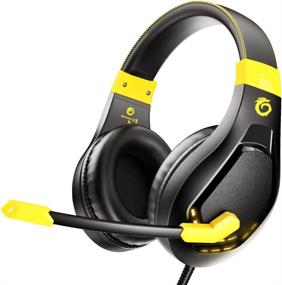 img 4 attached to 🎧 VersionTECH. GE003 Gaming Headset with Noise Cancelling Microphone, LED Light - Compatible with PS4, Xbox One, PC, PS5 Controller, Laptop, Mac, Nintendo Switch, Playstation