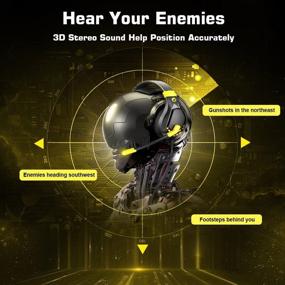 img 1 attached to 🎧 VersionTECH. GE003 Gaming Headset with Noise Cancelling Microphone, LED Light - Compatible with PS4, Xbox One, PC, PS5 Controller, Laptop, Mac, Nintendo Switch, Playstation