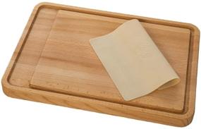 img 2 attached to 🪓 Professional Secrets Wooden Cutting Board: Sustainable Non-Slip Beech Wood Chopping Board & Silicone Mat for Meat, Fish, Chicken, Cheese, Vegetables, Fruits - With Juice Grooves
