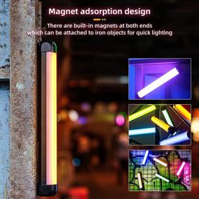 img 2 attached to 🎥 Weeylite RGB Handheld LED Video Light Stick - Photography Light Wand, 29 Colors Adjustable 2500-8500K, Built-in Rechargeable Battery, App Control Photography Lights for YouTube Studio and TikTok