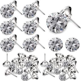 img 4 attached to 💎 Sparkling Crystal Upholstery Nails: 60-Piece Set for DIY Sewing and Decor