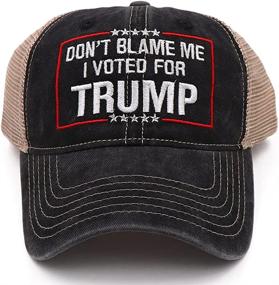 img 2 attached to 🧢 Trump 2024 Hat: America's Comeback - Make America Great Again with Donald Trump Embroidered Baseball Cap