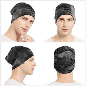 img 2 attached to Stay Stylish and Cool with EINSKEY 2-Pack Slouchy Beanie - Oversize Baggy Skull Cap for Men/Women