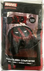 img 1 attached to 🔥 Unleash Marvel Madness with Jay Franco's Deadpool Invasion Full/Queen Reversible Comforter