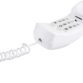 img 2 attached to 📞 Tangle-Free Phone Cord for Landline Phone – Curly Telephones Land Line Cord – Enhanced Sound Quality – Phone Cords for Landline in Home or Office (15ft) Choctaw White