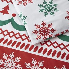 img 1 attached to Gerleek Christmas Snowflake Microfiber Comforter